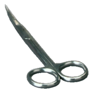 Scissors, small, bent