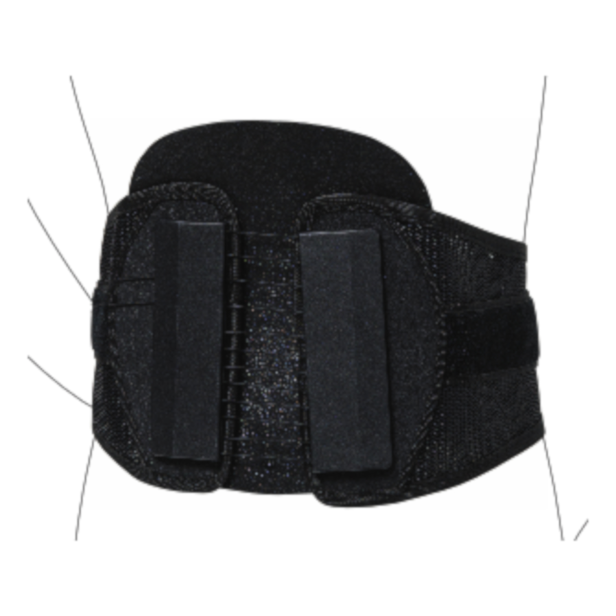 LSO Back Brace Adjustable 15 Arch Back Support L12-S1 Pain